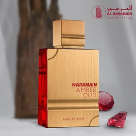 Al Haramain Amber Oud Ruby Edition Eau De Parfum 60ml packaging