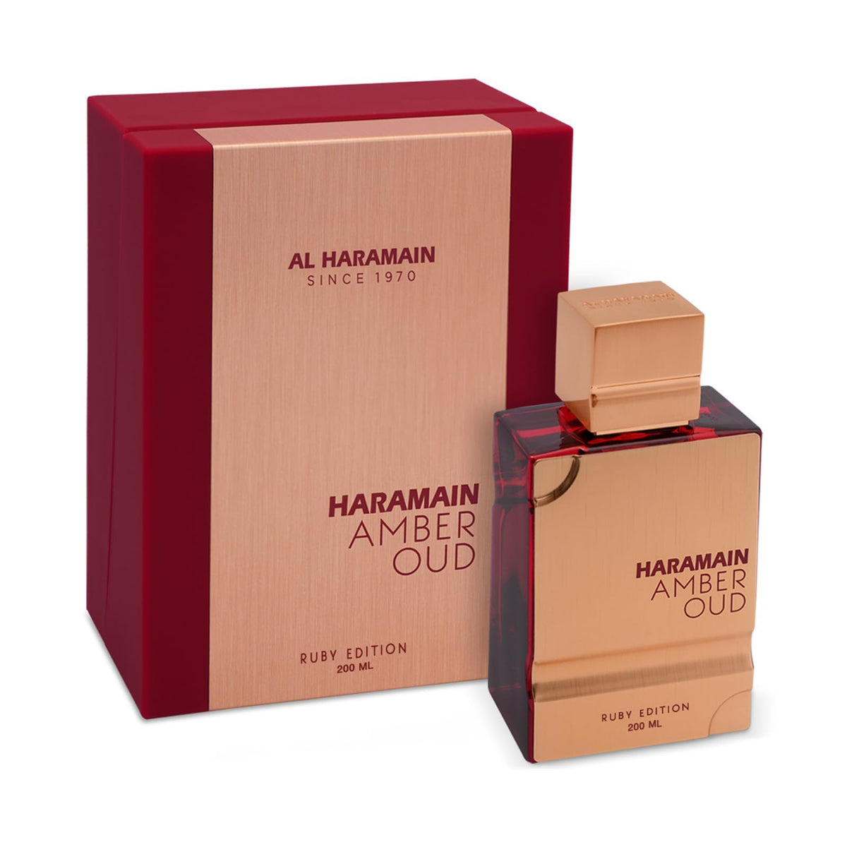 Al Haramain Amber Oud Ruby Edition Eau De Parfum packaging