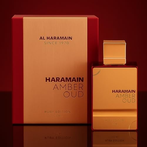 Al Haramain Amber Oud Ruby Edition packaging and bottle
