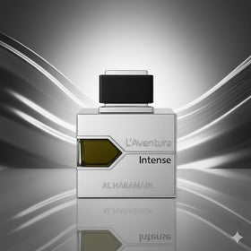 Al Haramain L'Aventure Intense Eau de Parfum on display