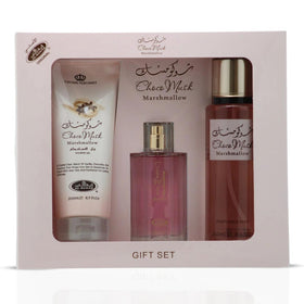 Al-Rehab Choco Musk Marshmallow 3-Piece Gift Set front view