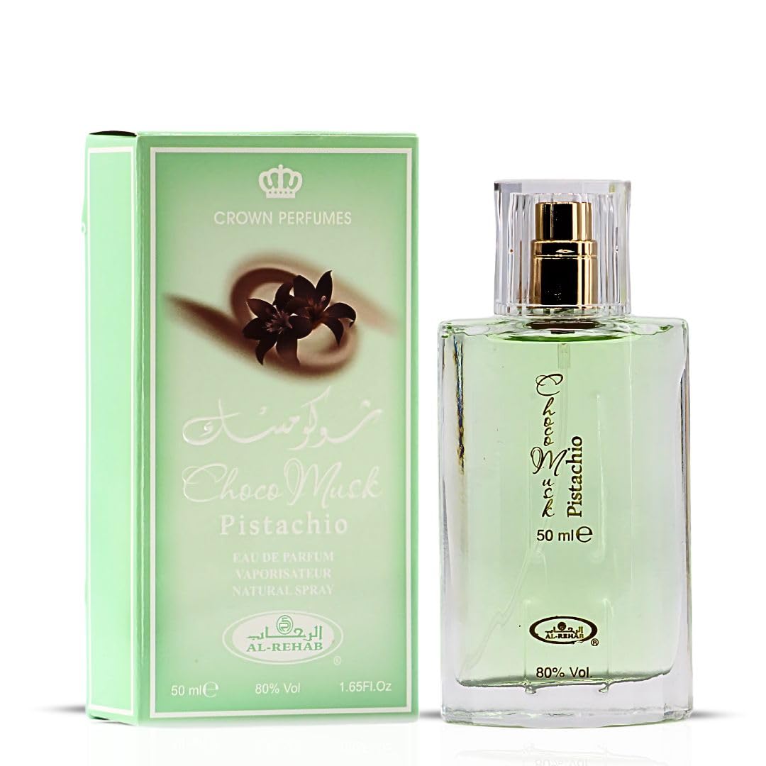 Al-Rehab Choco Musk Pistachio Eau de Parfum 50ml front view