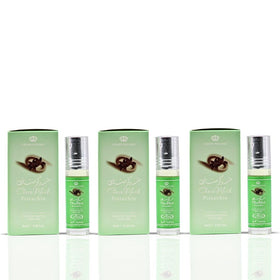 Al-Rehab Choco Musk Pistachio Perfume Oil Roll-On 6ml packaging