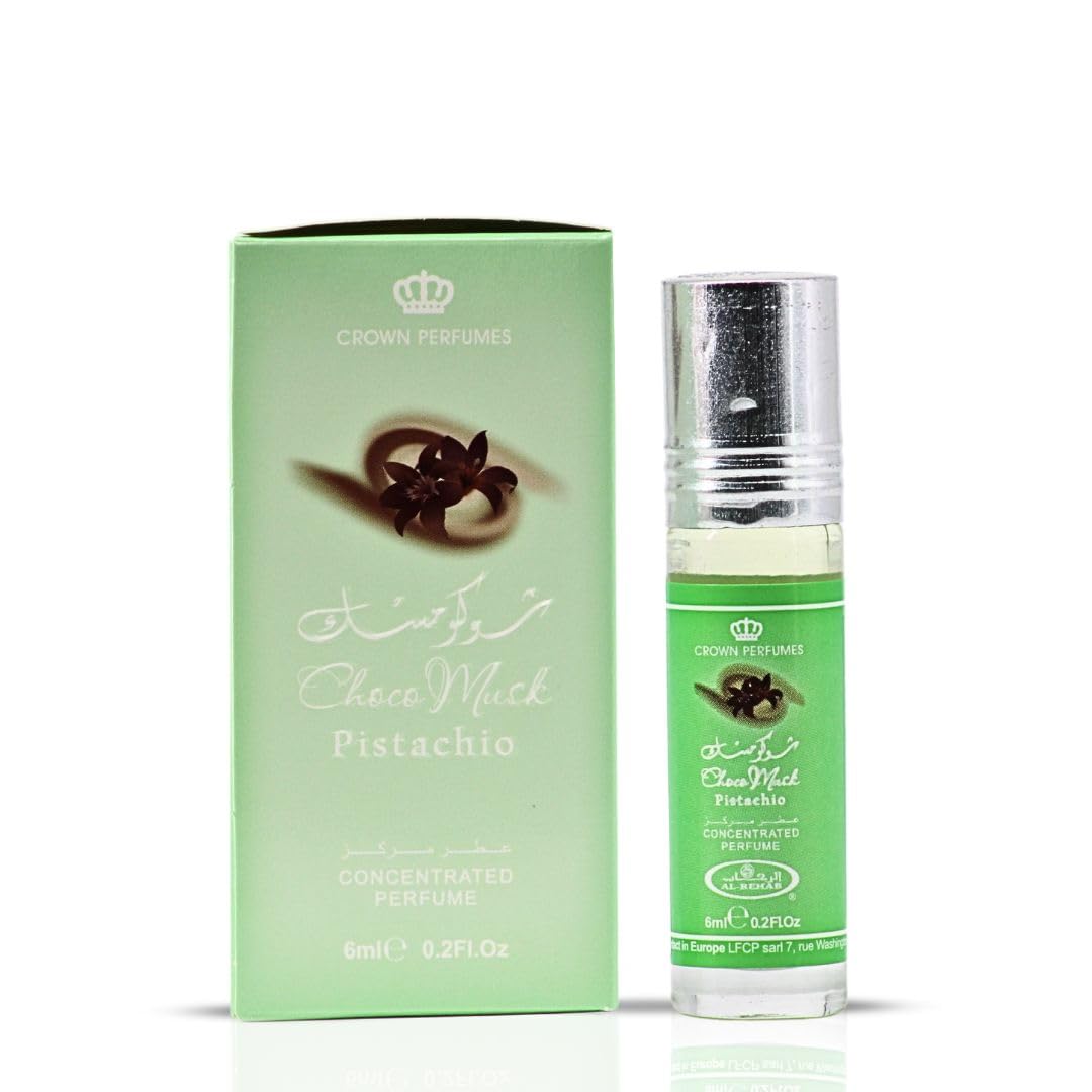 Al-Rehab Choco Musk Pistachio Perfume Oil Roll-On 6ml side view