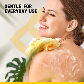 Alaffia EveryDay Coconut Body Wash in a shower setting