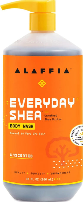 Alaffia EveryDay Shea Body Wash 32 fl oz front view