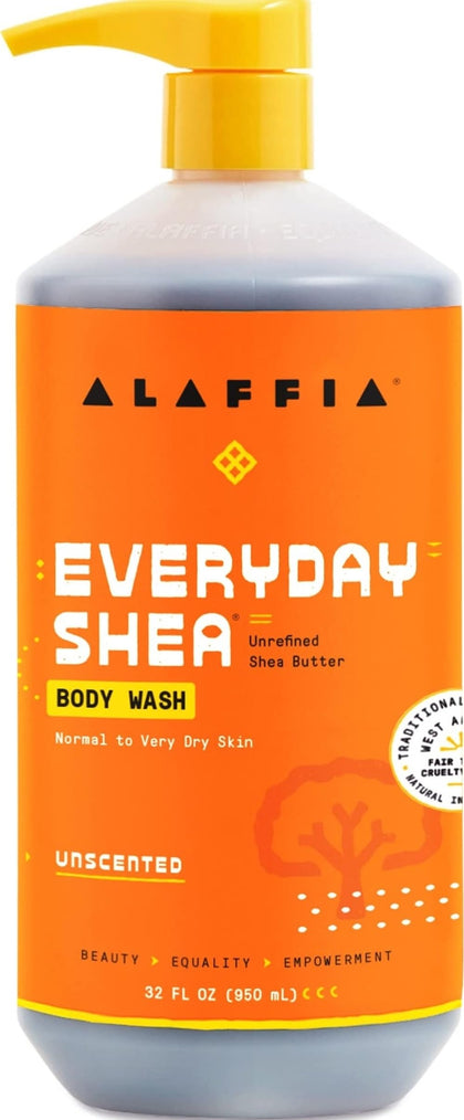 Alaffia EveryDay Shea Body Wash 32 fl oz front view