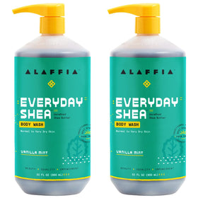 Alaffia Everyday Shea Body Wash 32 fl oz Vanilla Mint front view