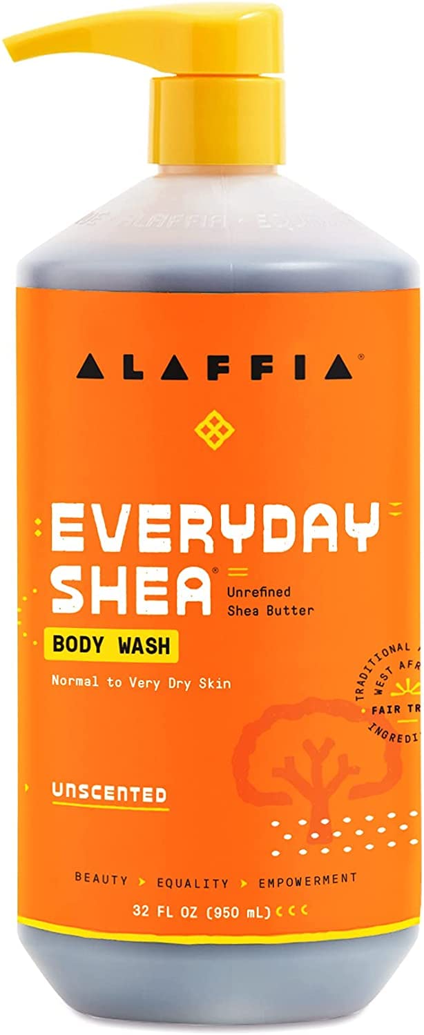 Alaffia EveryDay Shea Body Wash packaging and product overview