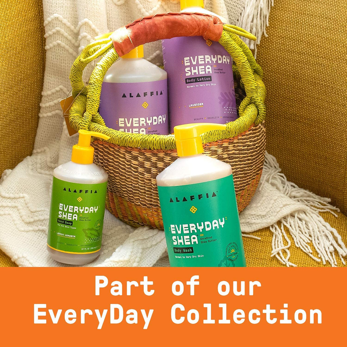 Alaffia EveryDay Shea Body Wash texture on hand