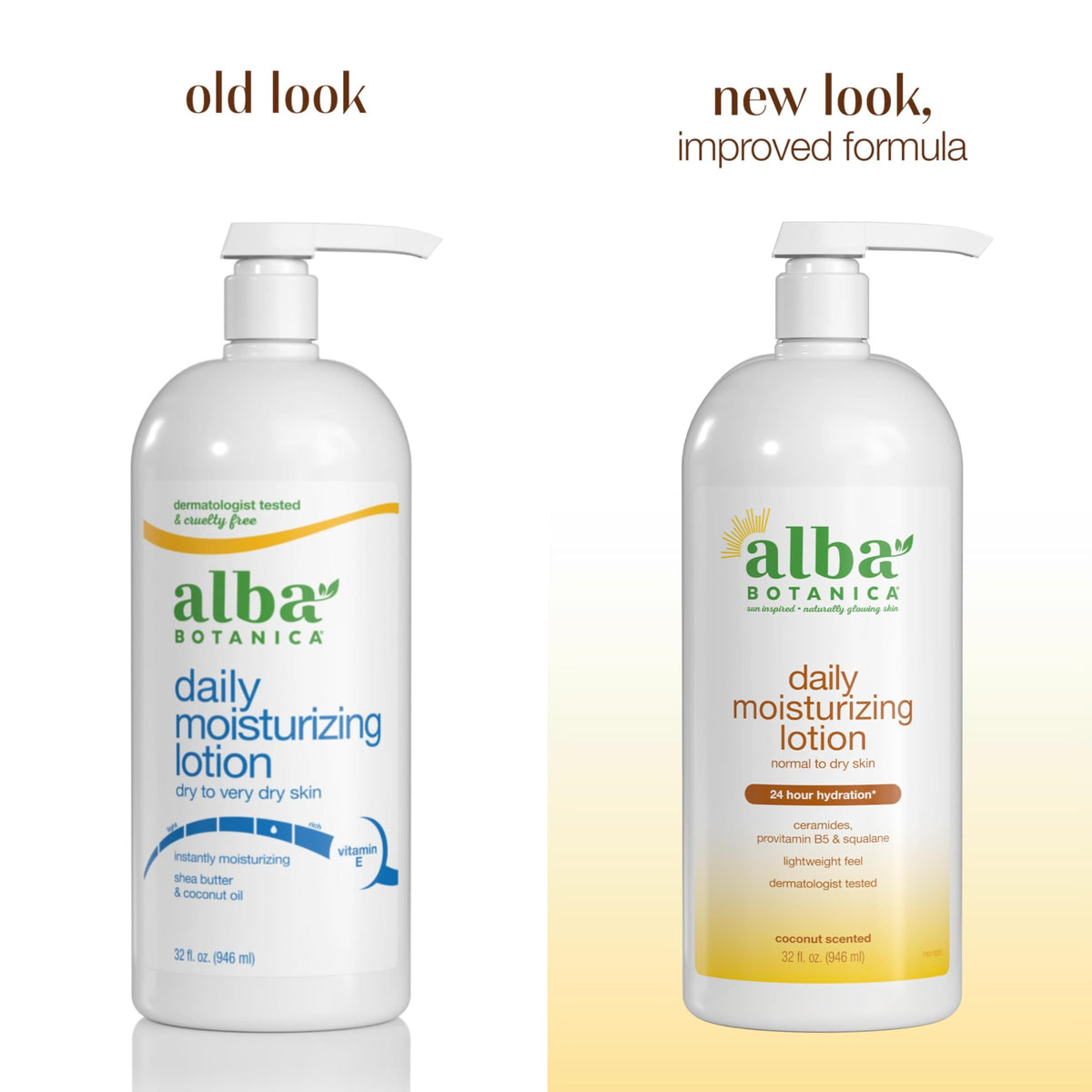 Alba Botanica Daily Moisturizing Lotion bottle side view