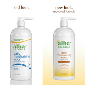 Alba Botanica Daily Moisturizing Lotion bottle side view