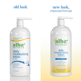 Alba Botanica Hydrating Moisturizing Lotion label close-up