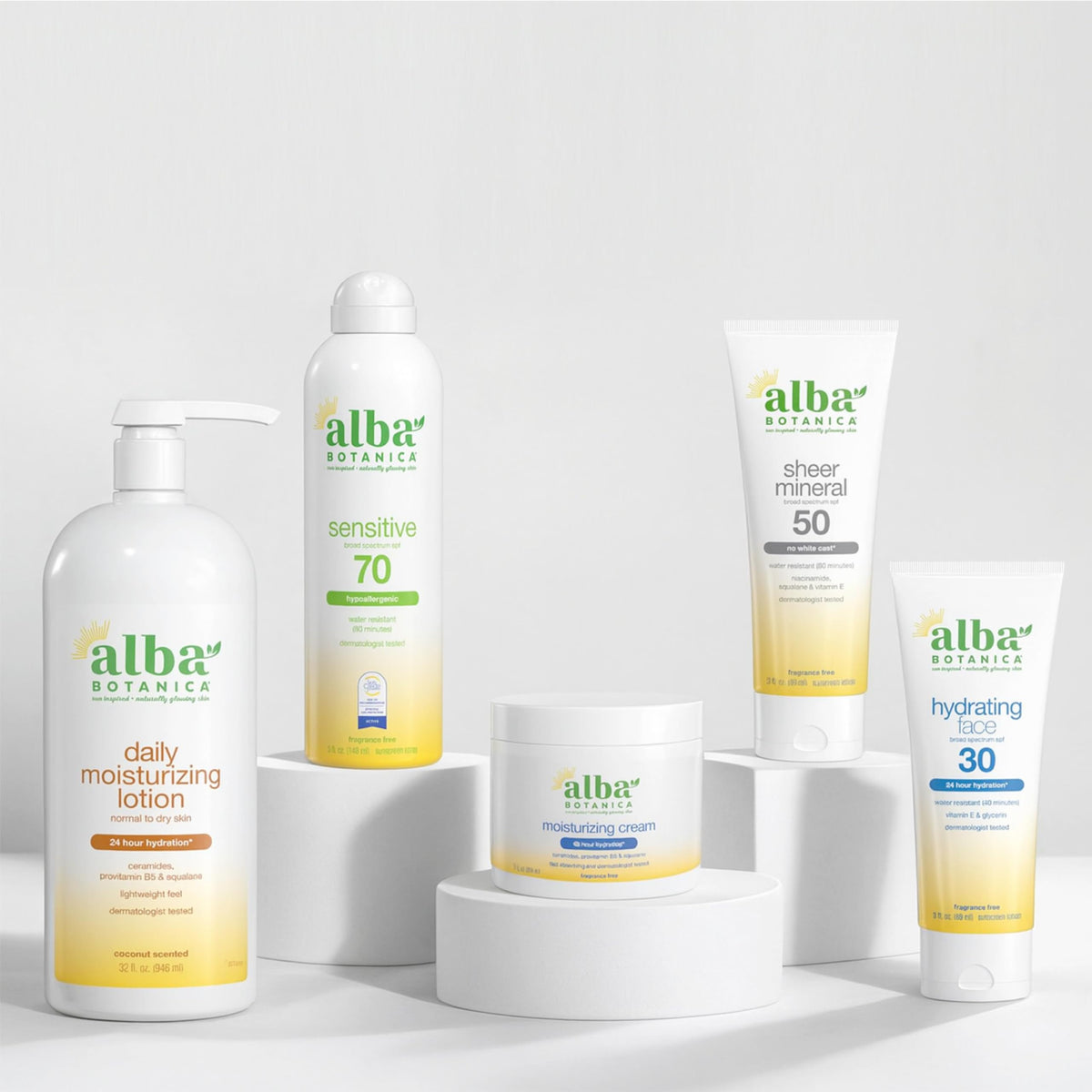 Alba Botanica Kids Sunscreen Lotion SPF 50 packaging with outdoor setting