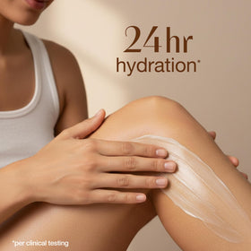 Alba Botanica lotion texture on skin