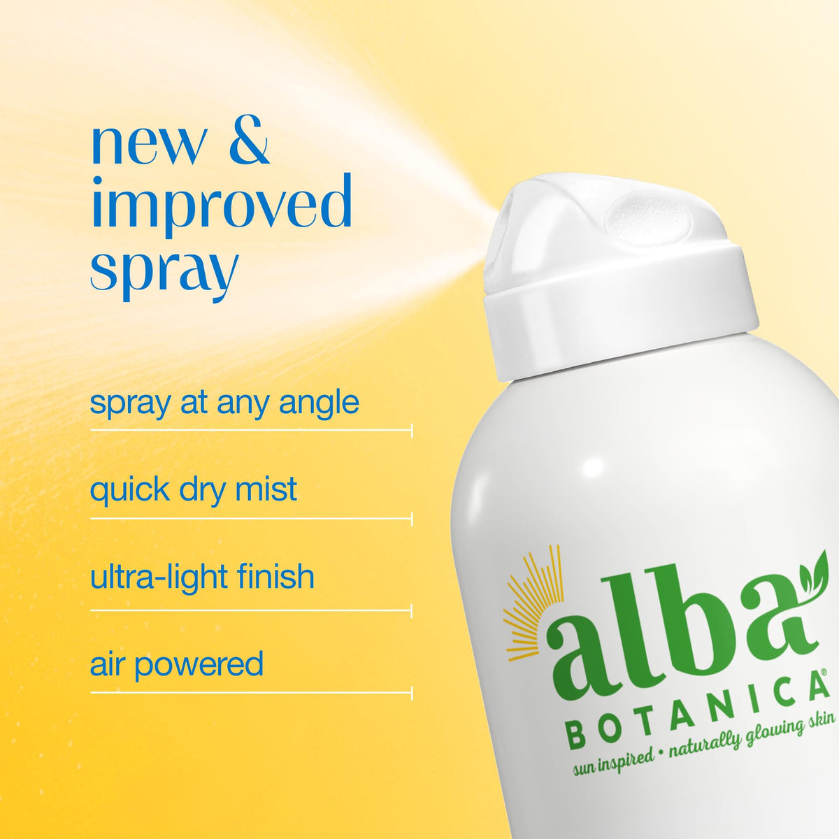 Alba Botanica Sensitive Sunscreen Spray SPF 70 back view
