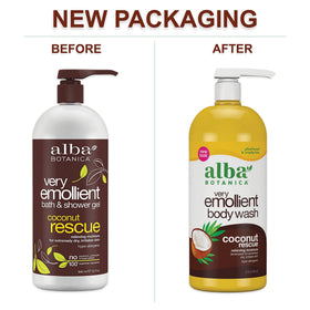 Alba Botanica Very Emollient Body Wash packaging details