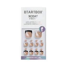 Alcohol pads included with BTArtbox Press On Toenails Kismet Duo
