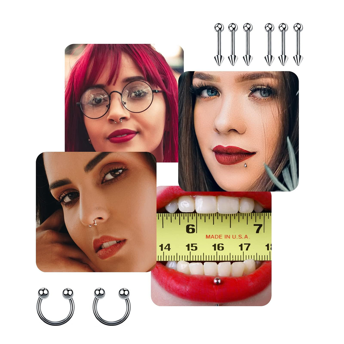 Alcohol prep pads included in A-minusone piercing kit