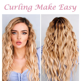 Aleath curling wand in sleek black color