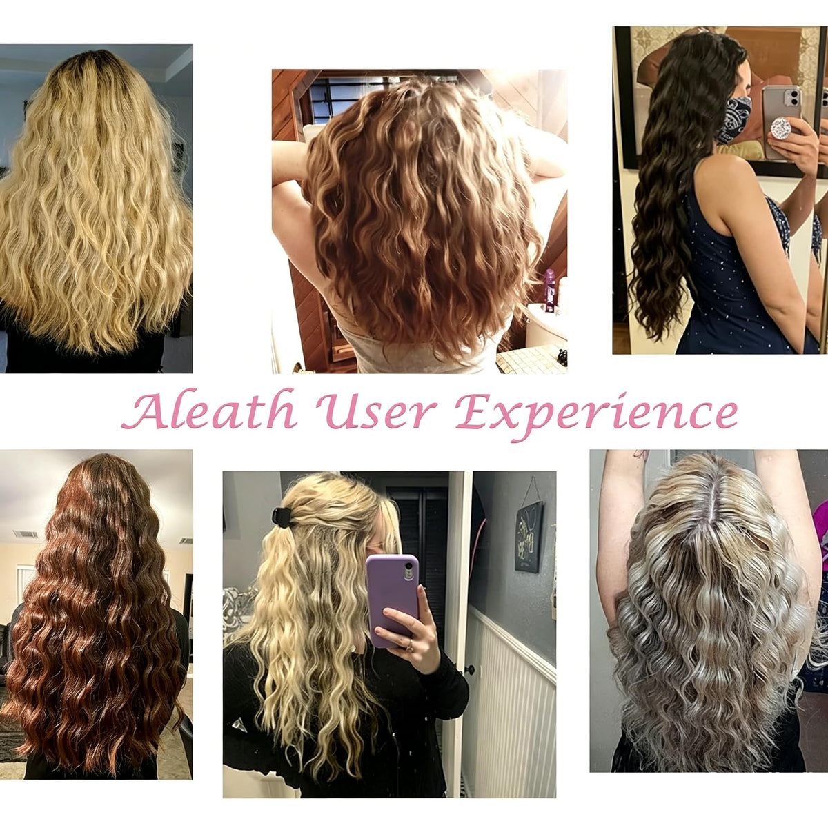 Aleath curling wand showing dual voltage feature