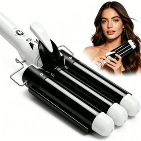 Aleath Three Barrel Curling Hair Crimper front view