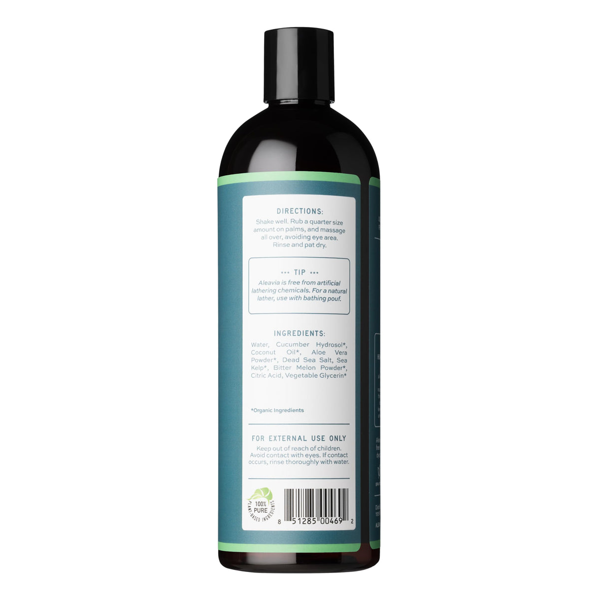 Aleavia Body Cleanse 16 Oz bottle side view