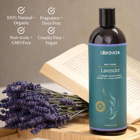Aleavia Lavender Body Cleanse 16 Oz side view