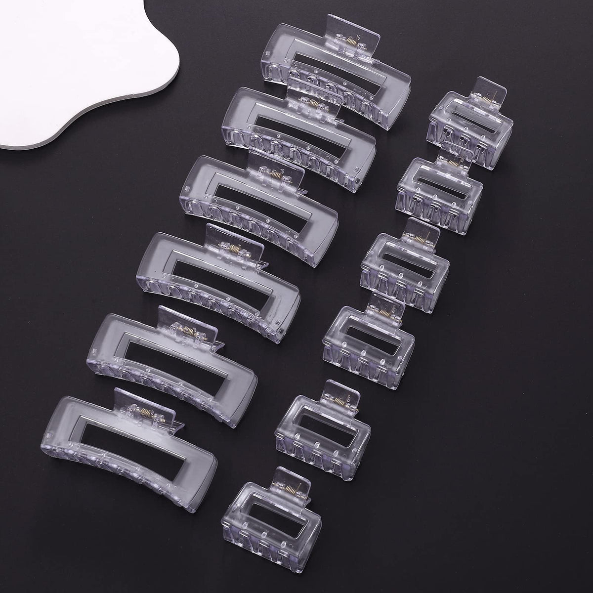Alemaky claw clips in various hair types