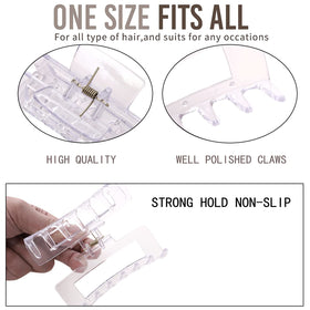 Alemaky claw clips showing strong hold