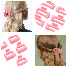 Alemaky pink square claw clips in gift box