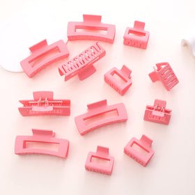 Alemaky small pink square claw clip 2 inches