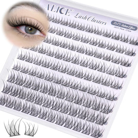 ALICE lash clusters applied on model's eyes