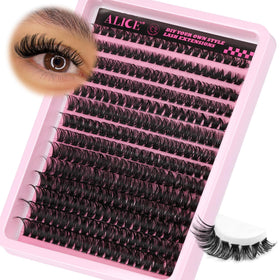 ALICE lash clusters displayed on a flat surface