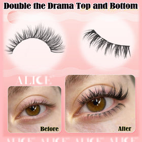ALICE Lash Clusters Kit packaging showcasing lash options