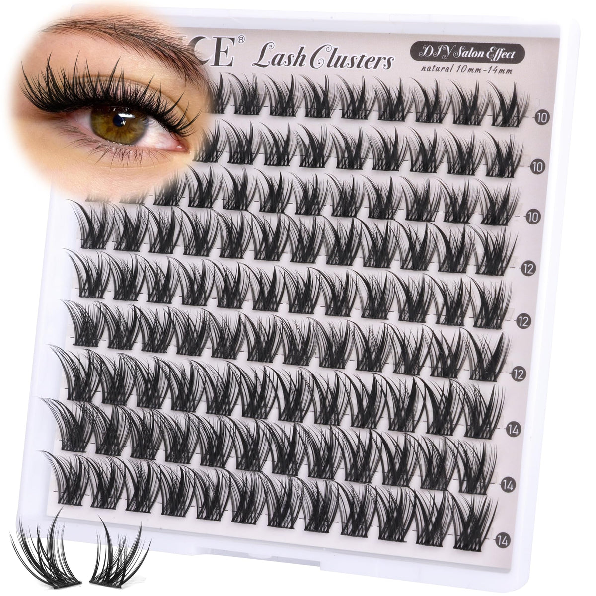 ALICE Lash Clusters packaging dimensions