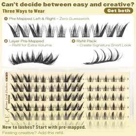 ALICE Lash Clusters side view highlighting length