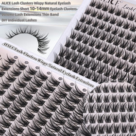 ALICE Lash Clusters texture on hand