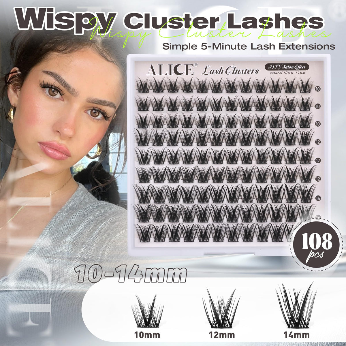 ALICE Lash Clusters wispy texture close-up