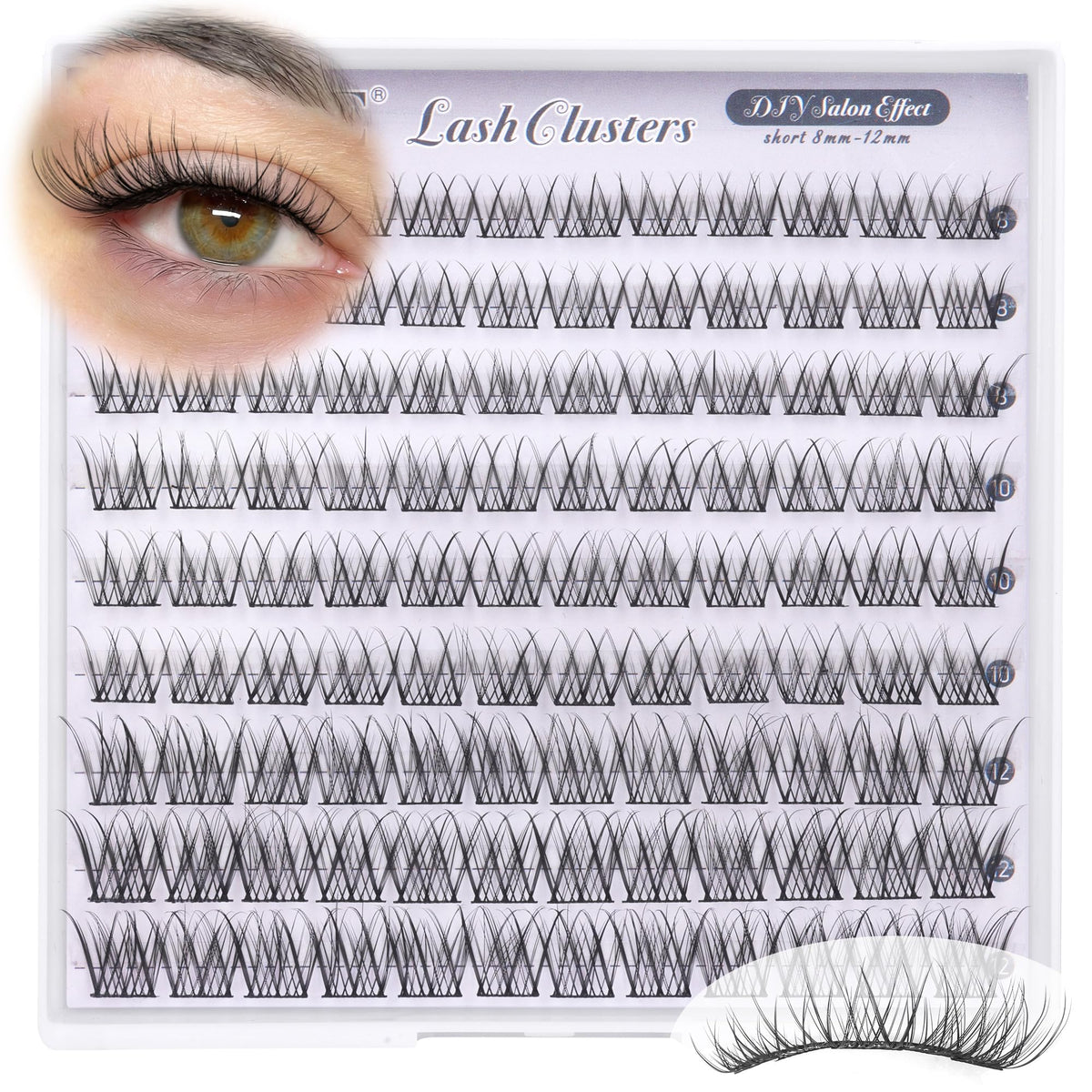 ALICE lash clusters with applicator tools