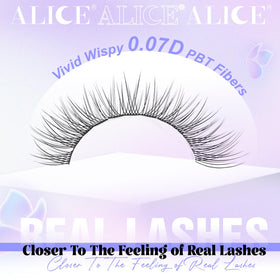 ALICE Natural Lash Clusters displayed with mixed lengths