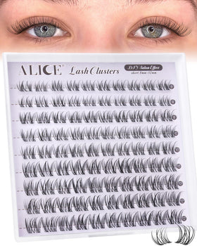 ALICE Natural Short Lash Clusters front view packaging