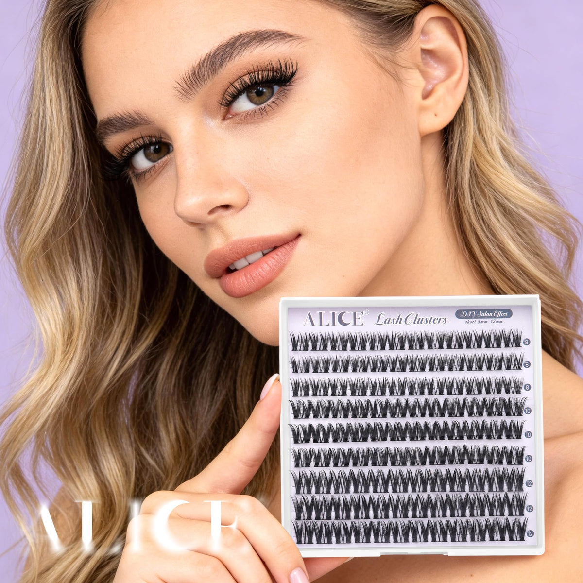 ALICE Short Lash Clusters 8-12mm side view