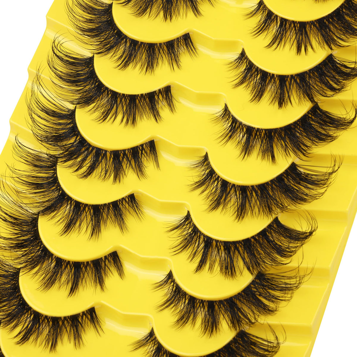 ALICROWN Cat Eye False Eyelashes close-up of clear band