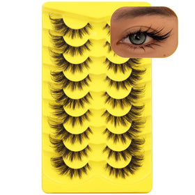 ALICROWN Cat Eye False Eyelashes in a beauty routine