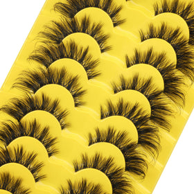 ALICROWN Cat Eye False Eyelashes packaging with 9 pairs