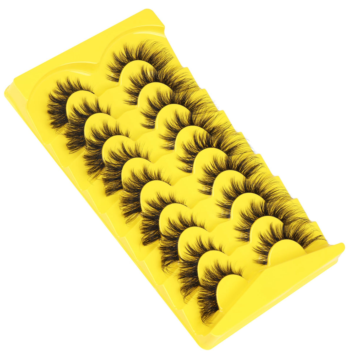 ALICROWN Cat Eye False Eyelashes showing volume and length