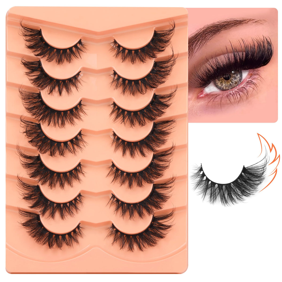 ALICROWN False Eyelashes in natural setting with makeup accessories