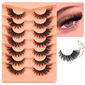 ALICROWN False Eyelashes in natural setting with makeup accessories