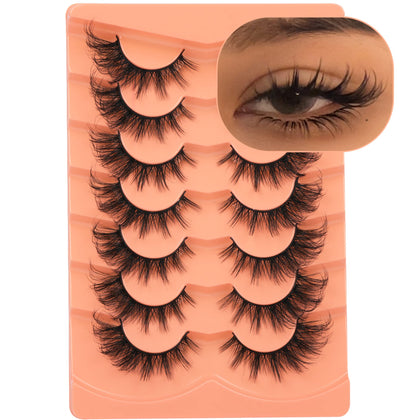 ALICROWN Fox Eye False Eyelashes 7 pairs packaging front view